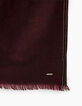 Men’s burgundy wool twill scarf-3