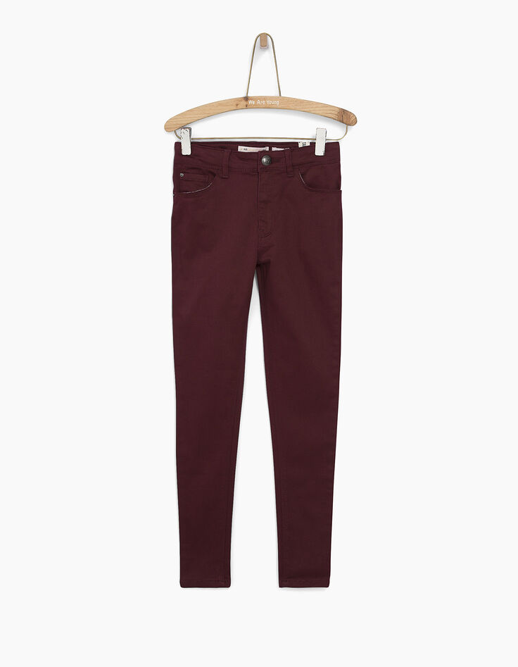 Pantalon bordeaux fille-1