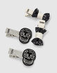 Barrettes noir, blanc et argent fille-2