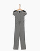 Combinaison-pantalon fluide à imprimé cœurs fille-2