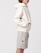 Bermuda LOOSE vert coton bio poche zippée garçon-2