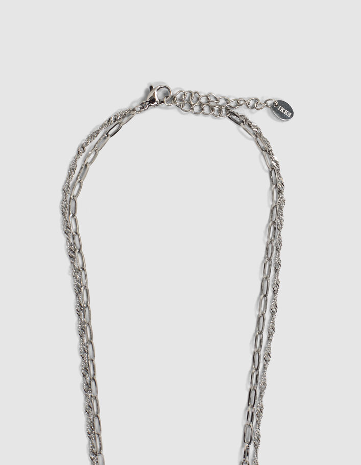 Collar doble cadena con colgante talismán IKKS mujer - IKKS