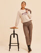 Pantalon de tailleur beige motif pied-de-puce LAURENCE I.Code-1