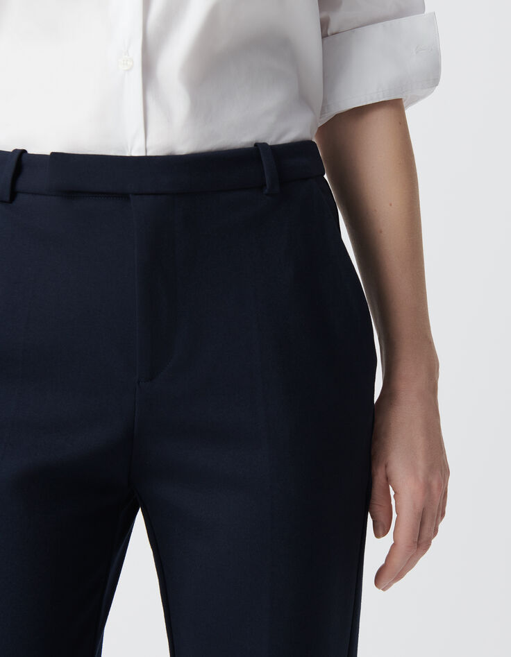 Marine geklede flare broek milanotricot Dames-9