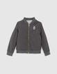 Parka 3 en 1 kaki et bomber silver réversible garçon-3