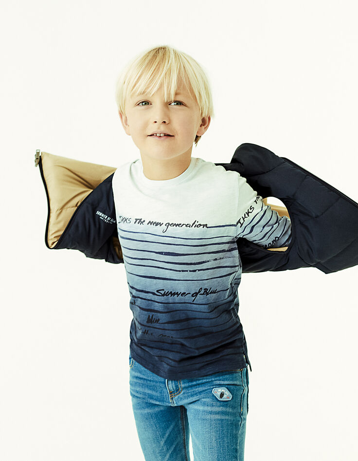 Boys’ deep dye sailor T-shirt-1