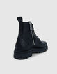 Rangers 1440 Leather Story noirs en cuir avec surpiqûres Homme-3