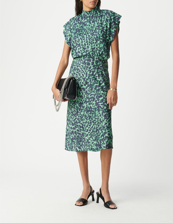 Women's LENZING ECOVERO camouflage midi dress