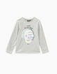 Camiseta gris visual calavera con cascos niño -2
