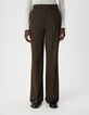 Pantalon de tailleur kaki fa&ccedil;on laine froide Femme-2