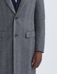 Men’s charcoal semi-plain coat-4