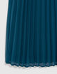 Girls’ green pleated dress-4