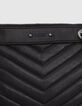 Sac double pochettes 1440 REPORTER en cuir matelassé femme-3