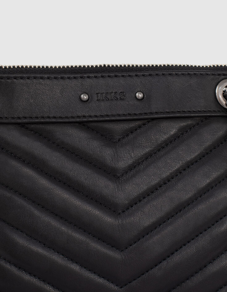 Sac double pochettes 1440 REPORTER en cuir matelassé femme-3