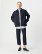 Damen Saharienne mit Reißverschluss aus Denim und recycelter Baumwolle-1