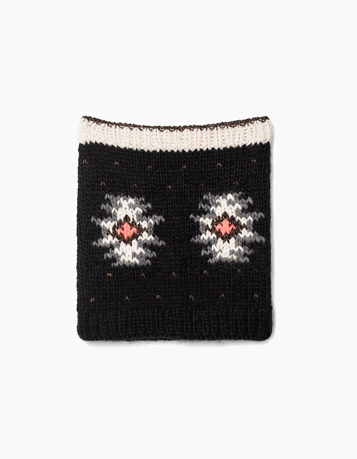 Girls' black snood-4