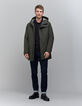 Parka verde oscuro interior estampado mármol WATERPROOF Homme-2