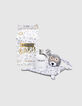 KOFFERTJE BABYPARFUM 100ml MET WIT MET GRIJZE KNUFFEL-2