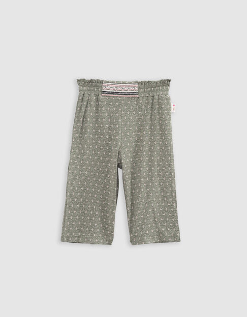 Khaki Hose, minimalistischer Grafikdruck, Babymädchen - IKKS