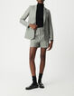 Women's Prince of Wales grey suit jacket-1