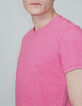 T-shirt De Essential pink ronde hals Heren-4