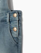Faded Blue Mädchen-Jeanslatzhose-6