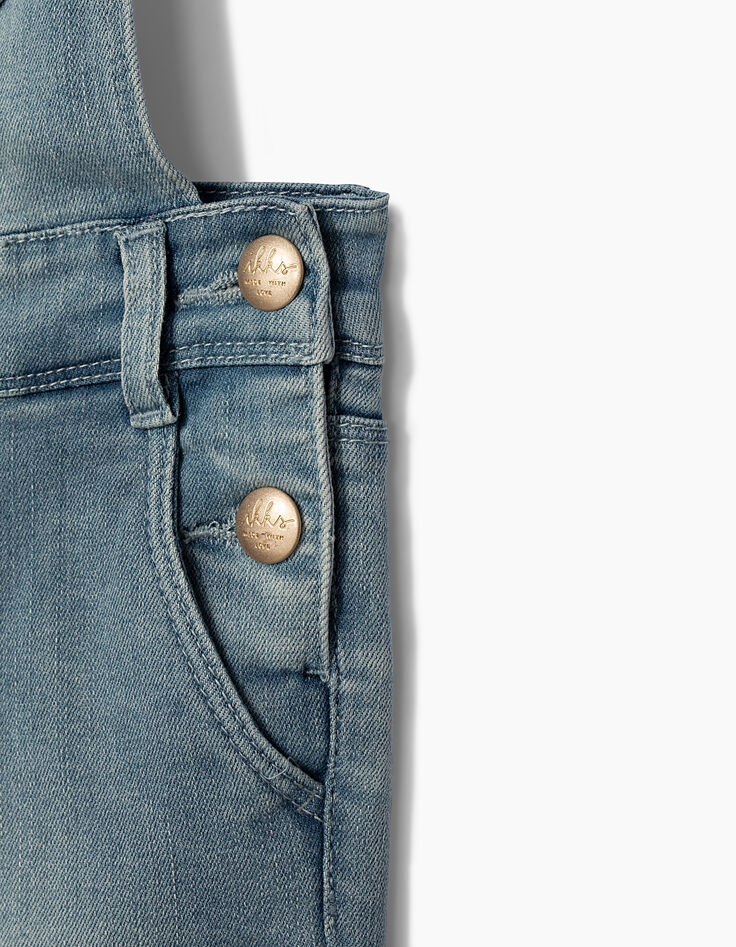 Faded Blue Mädchen-Jeanslatzhose-6