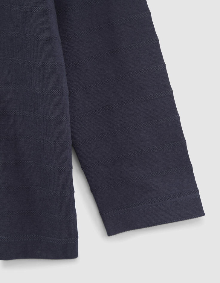 Marine polo hemdkraag en reli&euml;fopdruk rug jongens-4