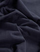 Polo marine L'Essentiel coton bio flamm&eacute; Homme-3