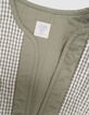 &Auml;rmellose, wendbare Weste in Khaki und Gingham M&auml;dchen-7