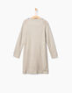 Robe-pull grise à patch bouclette Ciao Bella fille-3
