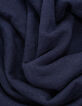 Marineblauer Feinstrick-Pullover für Herren mit Rollkanten-7