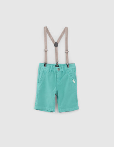 Turquoise bermuda gerestyled chinomodel jongens - IKKS