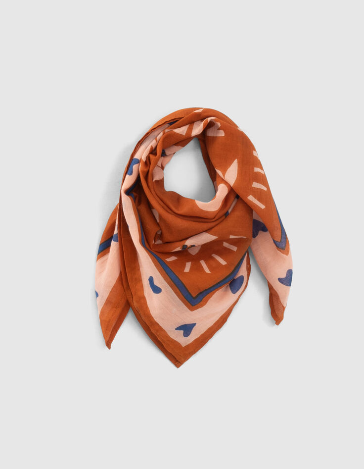 Foulard carré à message I.Code-1
