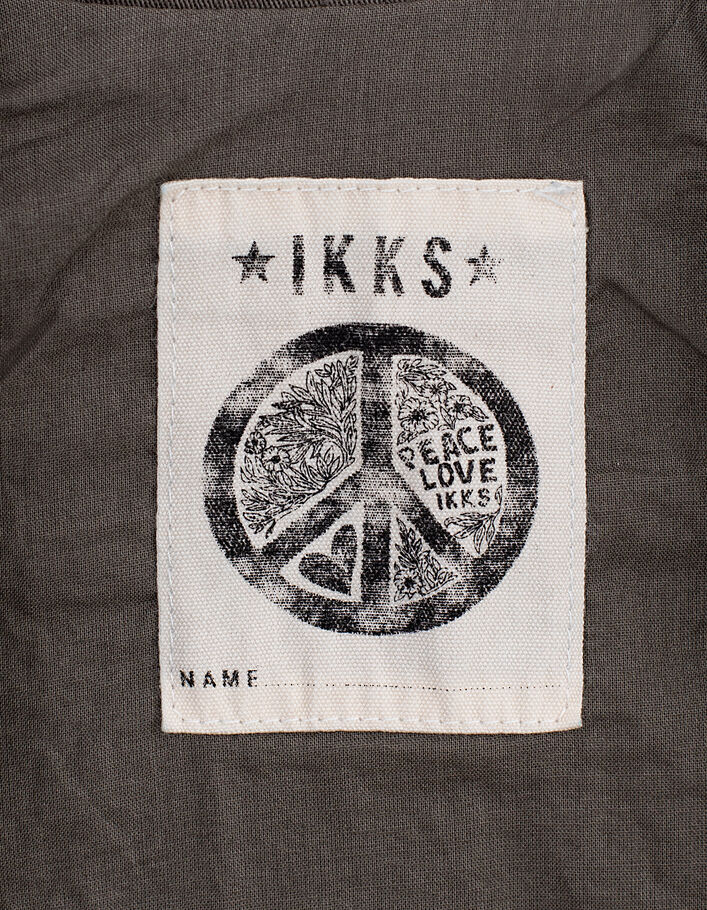 Baby girls' khaki braid-embroidered back safari jacket - IKKS
