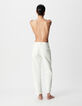 Jean droit blanc 7/8e Anders Femme-2