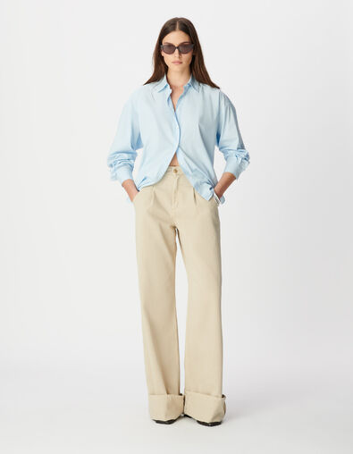 Women's Sky Blue Long-Sleeve Shirt - IKKS