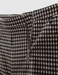 Shorts negros pata de gallo beige ni&ntilde;a-6