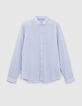 Herren-SLIM-Hemd Off-White zweifarbig gestreift-6