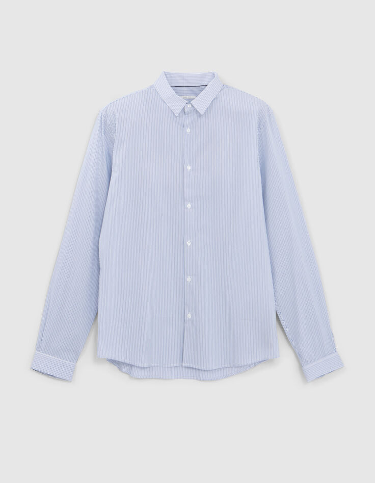 Herren-SLIM-Hemd Off-White zweifarbig gestreift-6