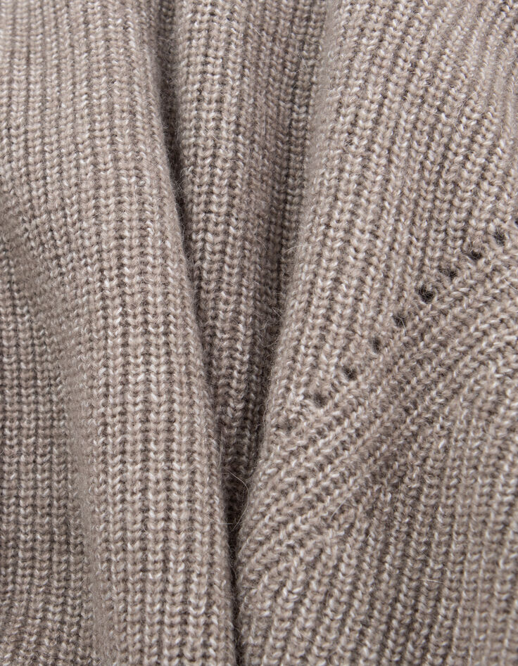 Jersey de cuello alto de punto crudo para hombre-6