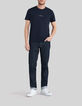 Marineblaues Herren-T-Shirt mit Schriftzug-6