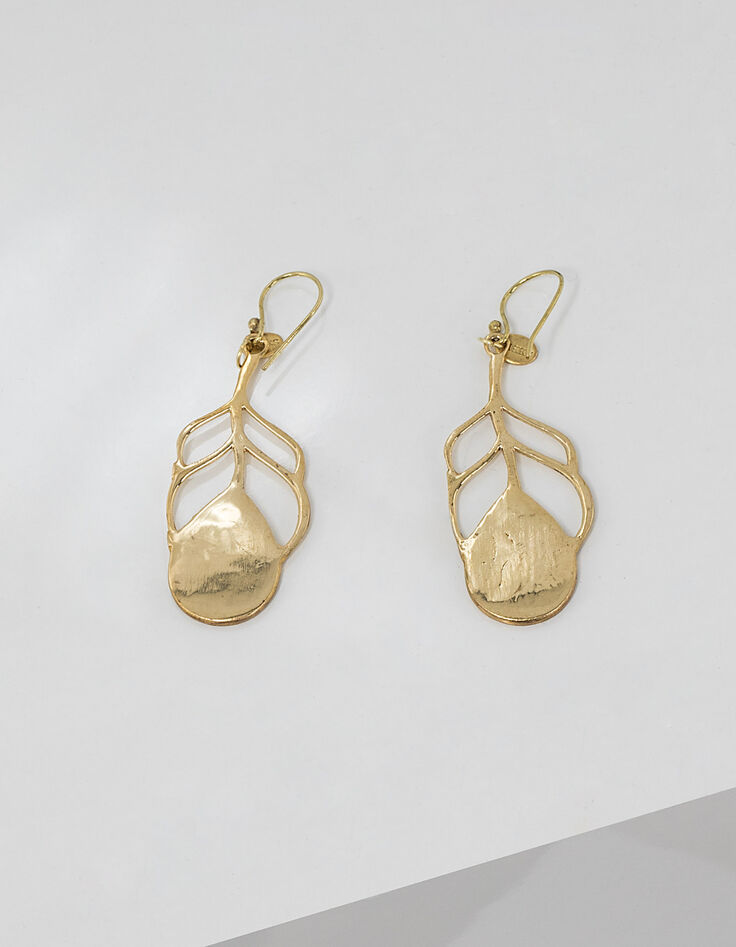 Boucles d'oreilles paon femme-3