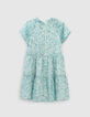 Vestido verde estampado floral ni&ntilde;a-2