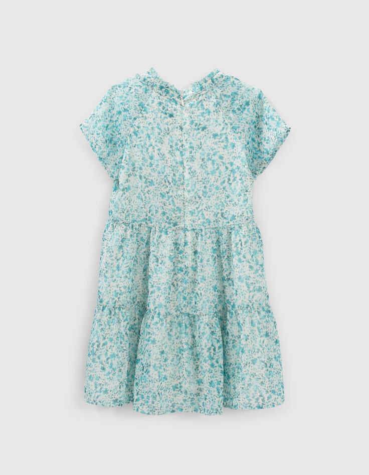 Vestido verde estampado floral ni&ntilde;a-2