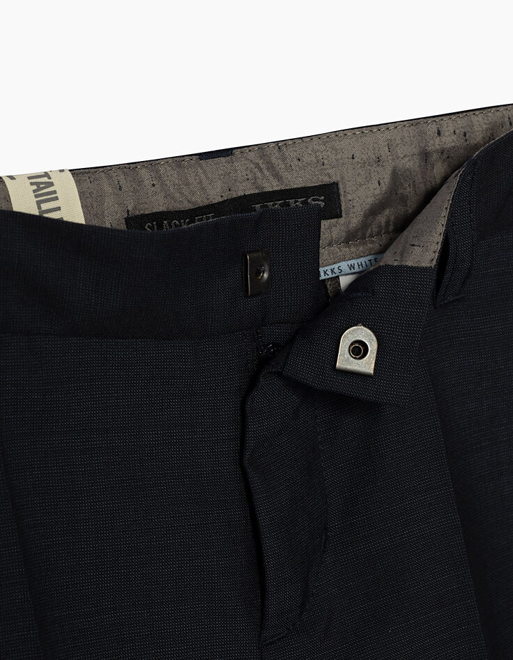 Boys' navy suit trousers -3