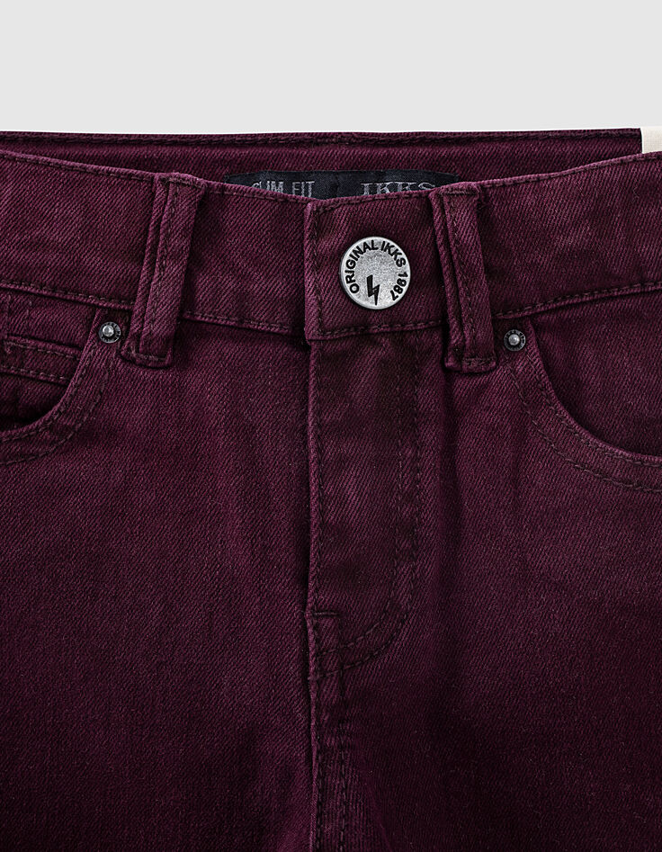Boys’ dark purple slim jeans-2