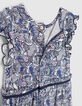 Vestido crudo colibrís wax bebé niña-4