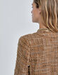 Pure Edition-Veste carrée mordoré façon tweed Femme-5