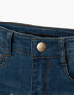 Girls' light blue skinny 7/8 jeans-5